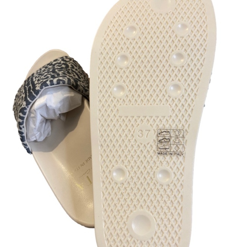 New in box Lita by Ciara Cheetah Print leather slides size 37 - Picture 5 of 7